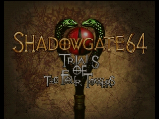 Shadowgate 64 title screen for Nintendo 64